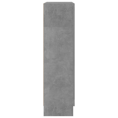 Vitriinikaappi betoninharmaa 82,5x30,5x115 cm tekninen puu