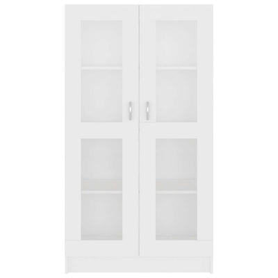 Valkoinen vitriinikaappi Mable 82,5x30,5x150cm (puinen)