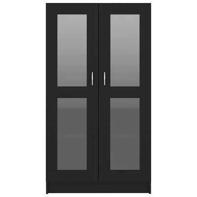 Musta vitriinikaappi Mable 82,5x30,5x150cm (puinen)