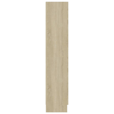Vitriinikaappi Sonoma-tammi 82,5x30,5x150 cm tekninen puu