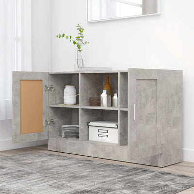 Senkki betoninharmaa 120x30,5x70 cm tekninen puu