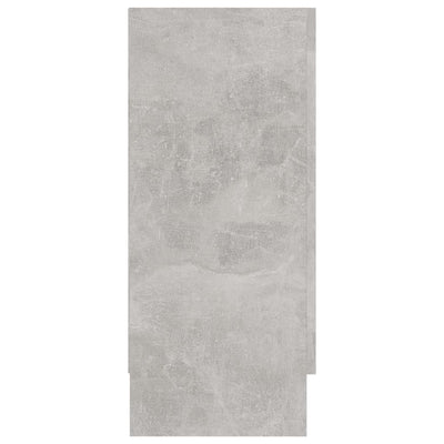 Vitriinikaappi betoninharmaa 120x30,5x70 cm tekninen puu