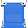 312457 Folding Sun Loungers with Roof 2 pcs Aluminium&Textilene Blue - Vuodevaatteet