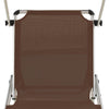 312461 Folding Sun Loungers with Roof 2 pcs Aluminium&Textilene Brown - Vuodevaatteet