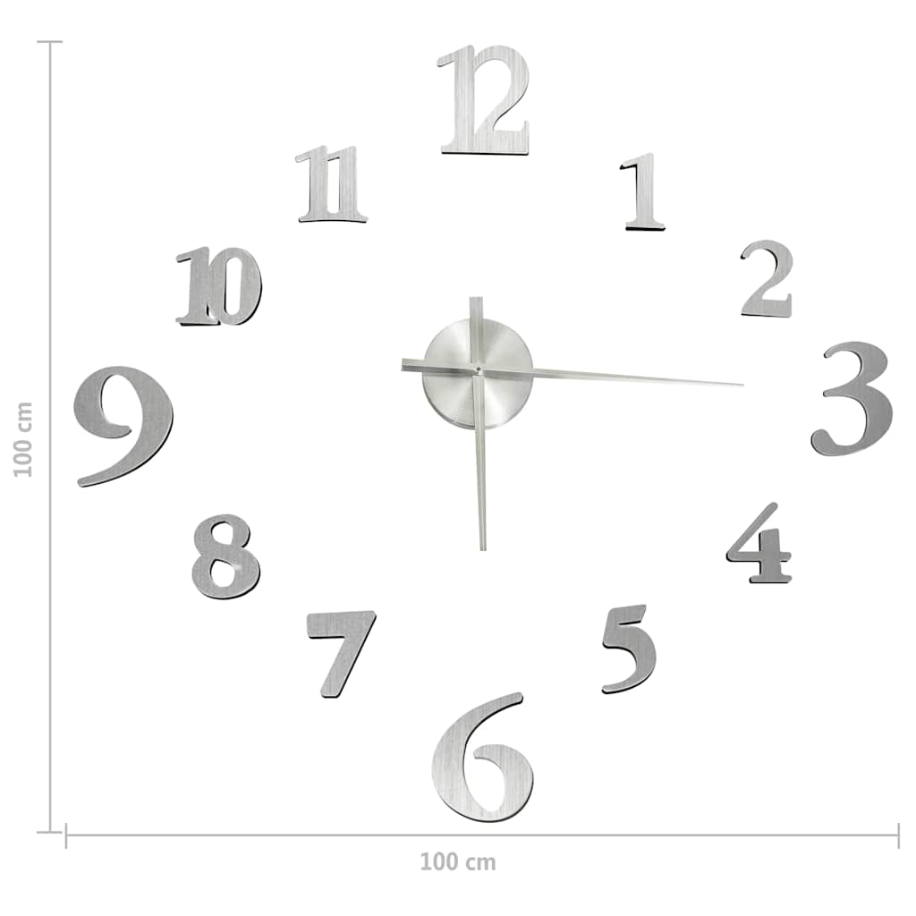 Hopea 3d-seinäkello moderni muotoilu Gillda 100cm (xxl)