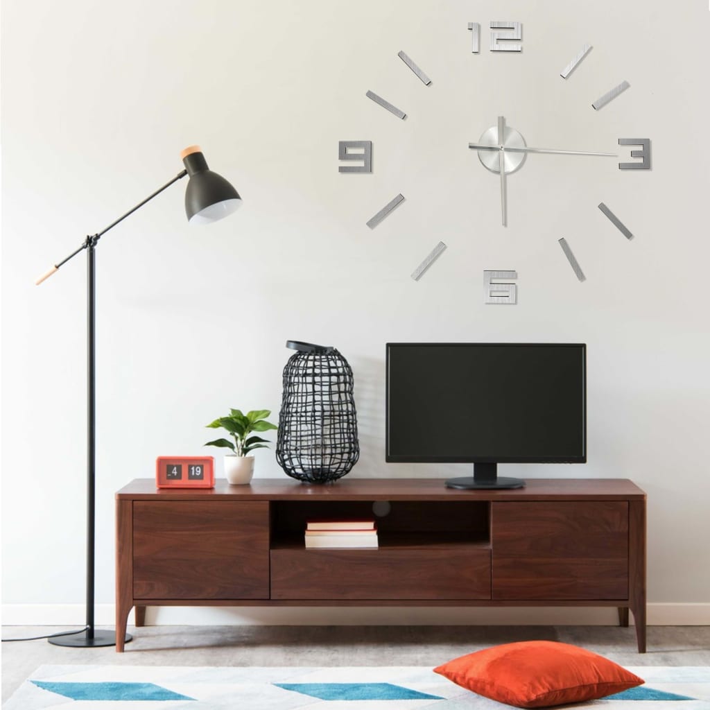 Hopea 3d-seinäkello moderni muotoilu Rufus 100cm (xxl)