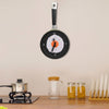 325164 vidaXL Wall Clock with Fried Egg Pan Design 18,8 cm