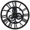 325168 vidaXL Wall Clock Black 30 cm Acrylic