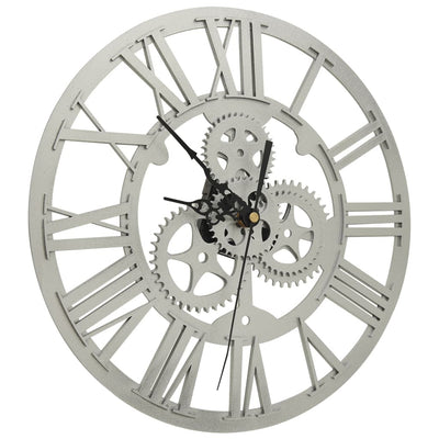 325169 vidaXL Wall Clock Silver 30 cm Acrylic