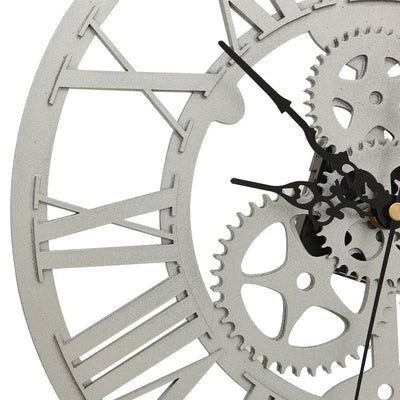 325169 vidaXL Wall Clock Silver 30 cm Acrylic