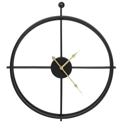 Musta seinäkello Buzac 52cm (rauta)