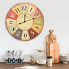 Värikäs vintagetyylinen seinäkello Tifor 60cm