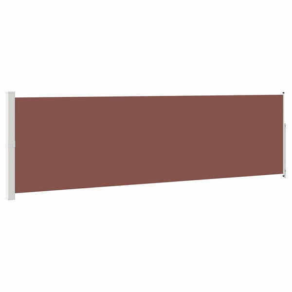 Sisäänvedettävä terassin sivumarkiisi 600x170 cm ruskea