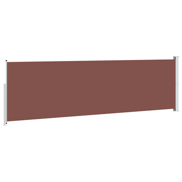 Sisäänvedettävä terassin sivumarkiisi 600x170 cm ruskea