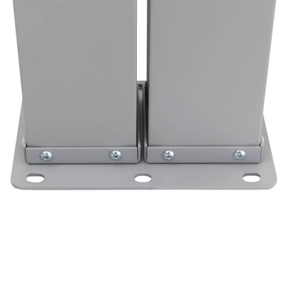 Ruskea sisäänvedettävä terassin sivumarkiisi Solimna 140x1200cm