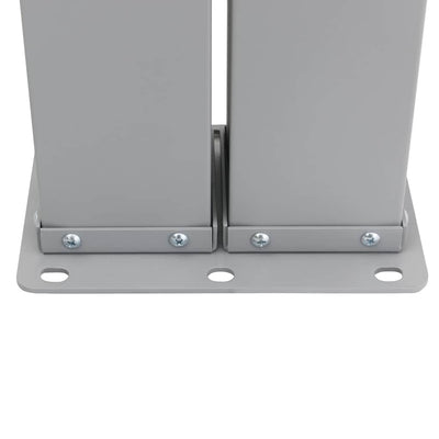 Sininen sisäänvedettävä terassin sivumarkiisi Solimna 140x1200cm