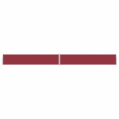 Punainen sisäänvedettävä terassin sivumarkiisi Snr 170x1200cm