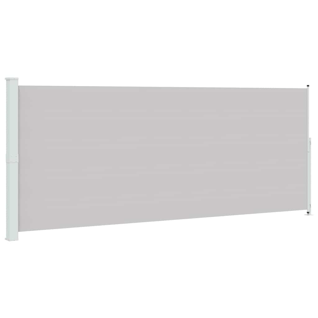 Sisäänvedettävä terassin sivumarkiisi 200x500 cm harmaa