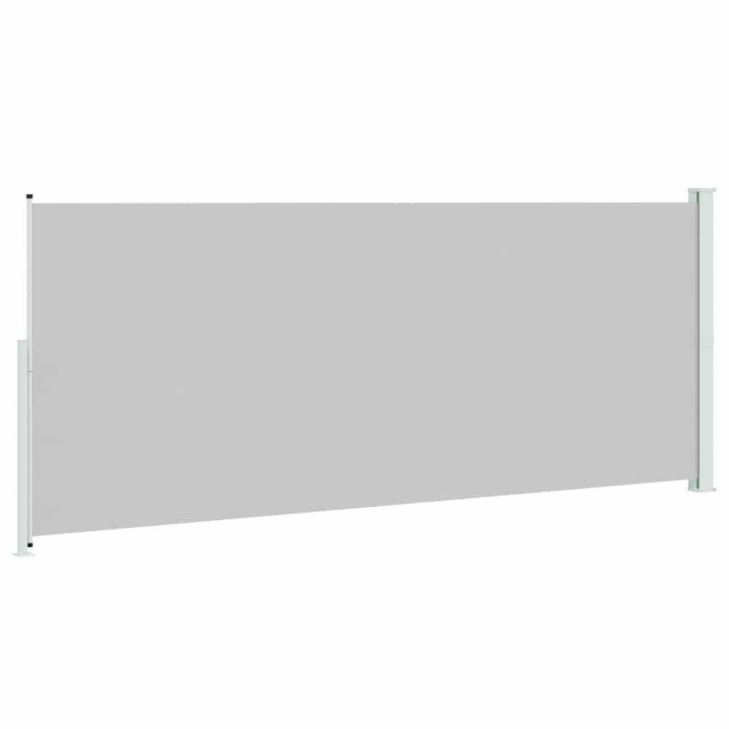 Sisäänvedettävä terassin sivumarkiisi 200x500 cm harmaa