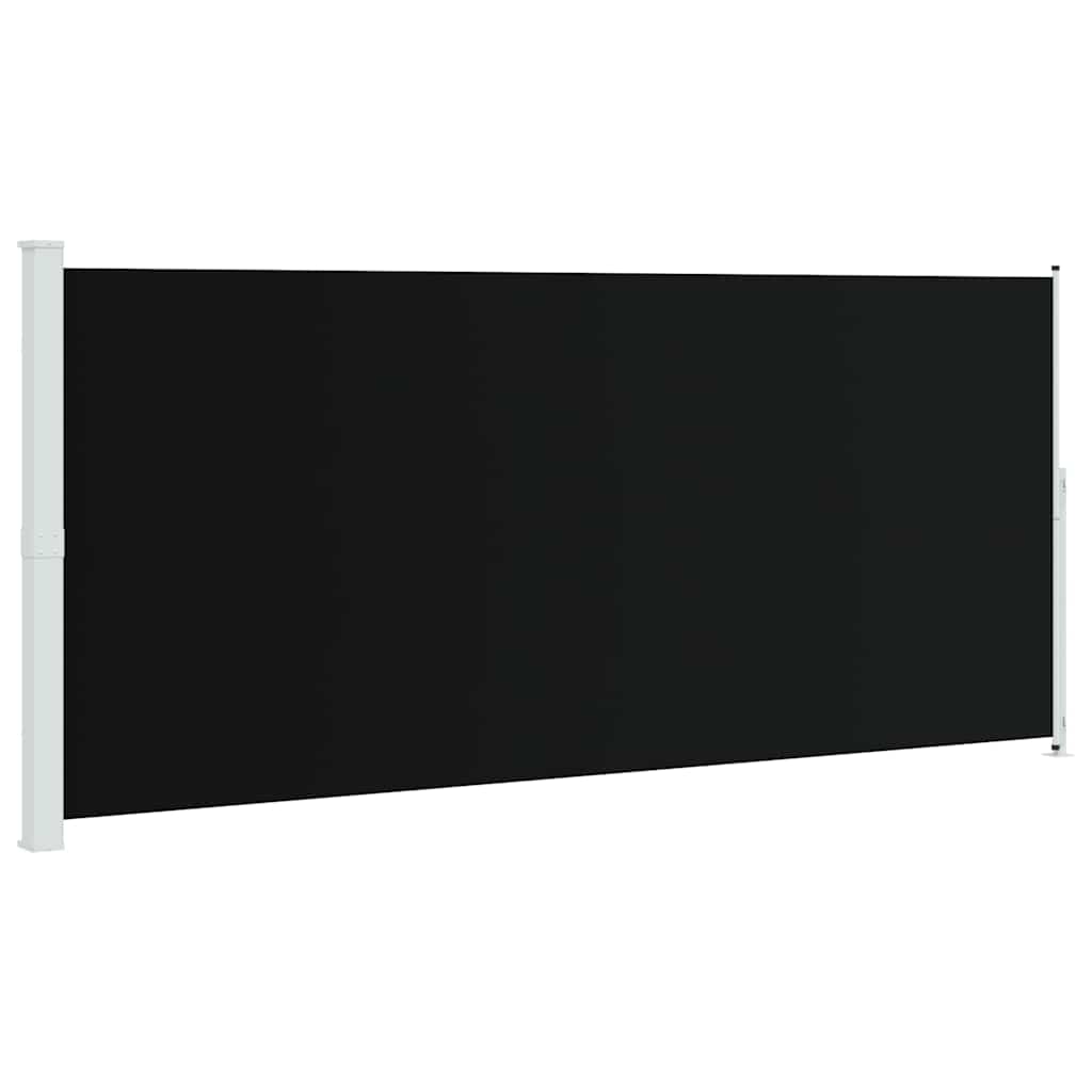 Sisäänvedettävä terassin sivumarkiisi 220x500 cm musta