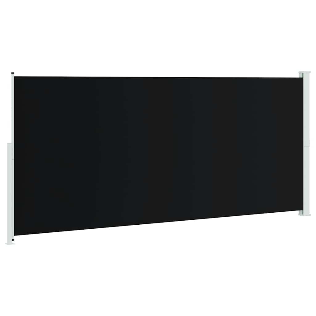 Sisäänvedettävä terassin sivumarkiisi 220x500 cm musta