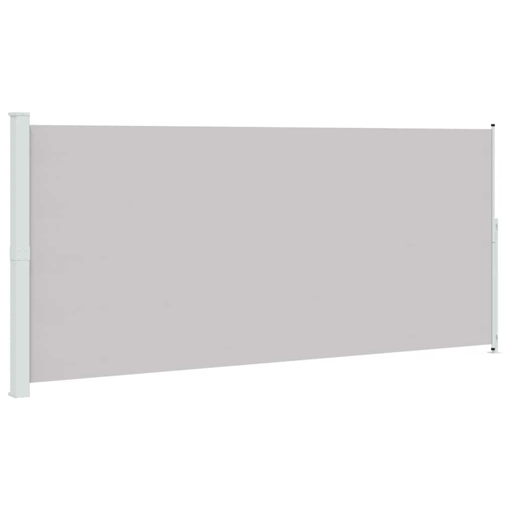 Sisäänvedettävä terassin sivumarkiisi 220x500 cm harmaa