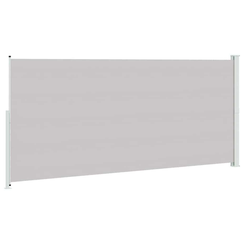Sisäänvedettävä terassin sivumarkiisi 220x500 cm harmaa