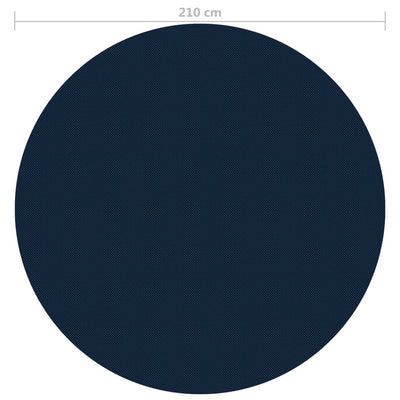 Kelluva uima-altaan PE-aurinkoenergiakalvo 210 cm sinimusta
