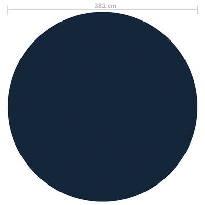 Kelluva uima-altaan PE-aurinkoenergiakalvo 381 cm sinimusta