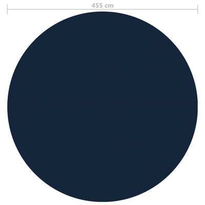 Kelluva uima-altaan PE-aurinkoenergiakalvo 455 cm sinimusta