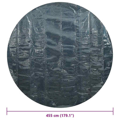 Sinimusta kelluva uima-altaan pe-aurinkoenergiakalvo Jamila 455cm