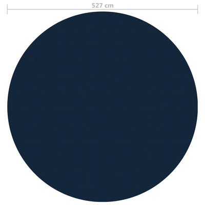 Kelluva uima-altaan PE-aurinkoenergiakalvo 527 cm sinimusta