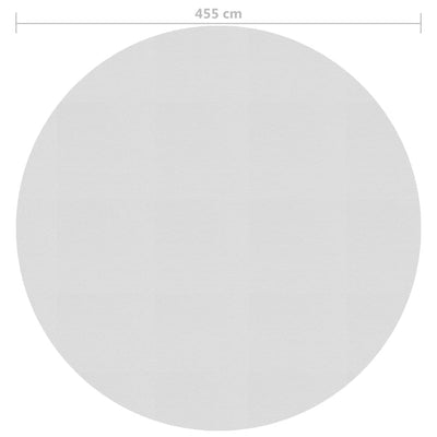 Kelluva uima-altaan PE-aurinkoenergiakalvo 455 cm harmaa