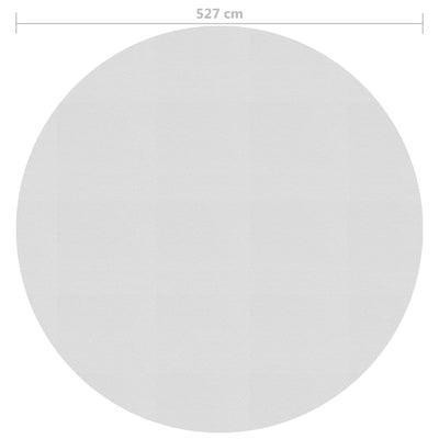 Kelluva uima-altaan PE-aurinkoenergiakalvo 527 cm harmaa