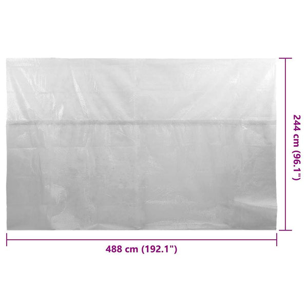 Kelluva uima-altaan PE-aurinkoenergiakalvo 488x244 cm harmaa