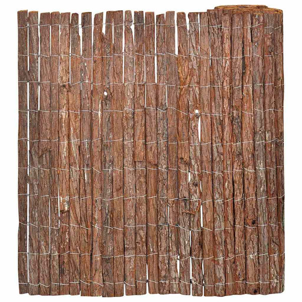 Kaarna-aita 100 x 600 cm Kuori Ruskea