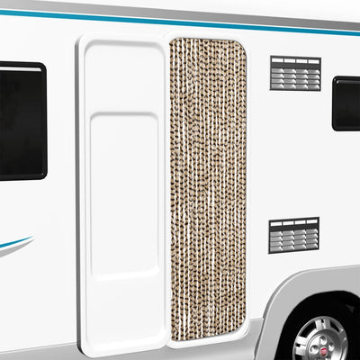 Beige ja ruskea hyönteisverho Septilici 56x185cm (chenille)