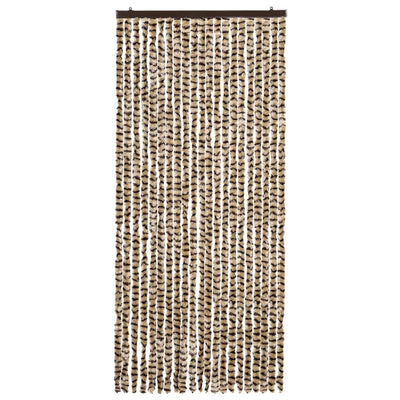 Beige ja ruskea hyönteisverho Septilici 90x220cm (chenille)