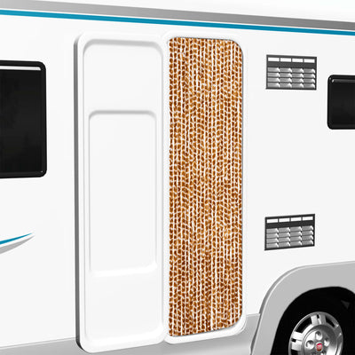 Okra ja valkoinen hyönteisverho Septilici 56x185cm (chenille)