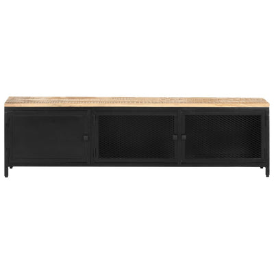 TV-taso 130x30x37 cm täysi karkea mangopuu