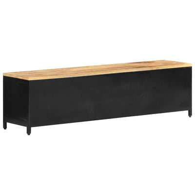 TV-taso 130x30x37 cm täysi karkea mangopuu
