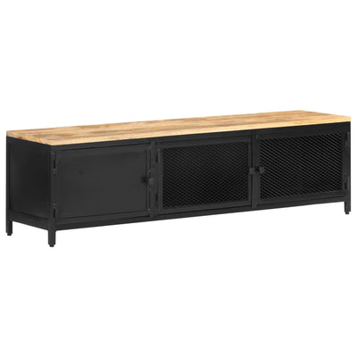 TV-taso 130x30x37 cm täysi karkea mangopuu