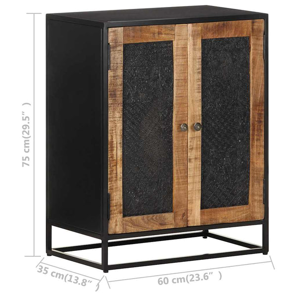 Senkki 60x35x75 cm karkea mangopuu