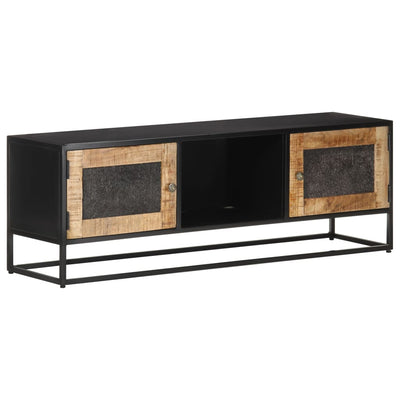 TV-taso 120x30x40 cm karkea mangopuu