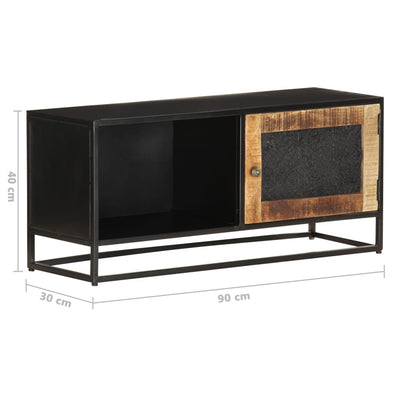 TV-taso 90x30x40 cm karkea mangopuu