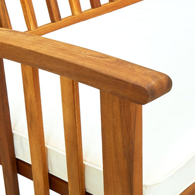 Puutarhapenkki tyynyllä Lucio 147cm (akasiapuu)