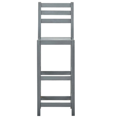 Harmaa baarijakkarat Ancu täysi (4 kpl akaasiapuu)