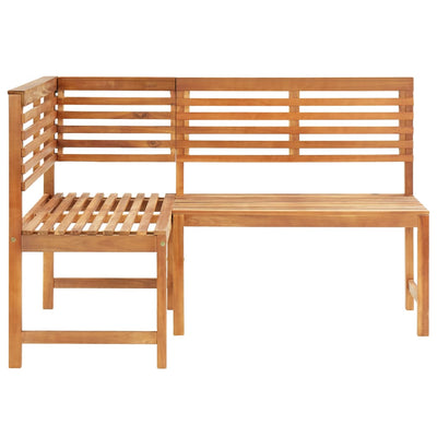 Kulmapenkki 140 cm akaasiapuu