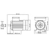 1-vaiheinen sähkömoottori alumiini 2,2 kW/3HP 2-napaa 2800 RPM