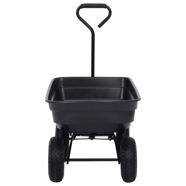 Musta puutarhan kippikärry Lutheran 300 kg 75 l